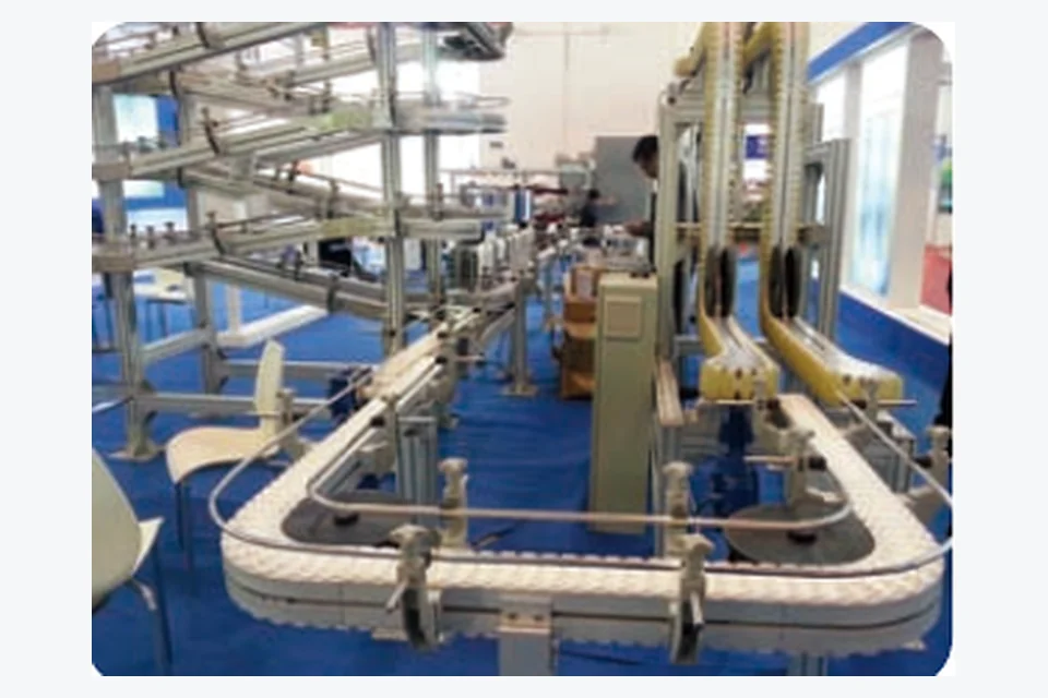Curved modular-belt conveyor