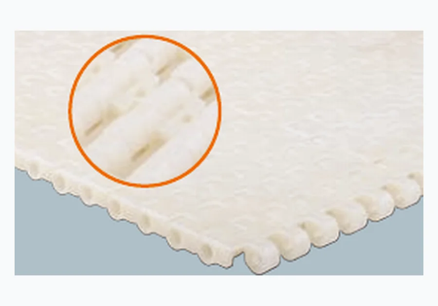 12.7 mm Pitch Flat Surface Plastic Modular Belt