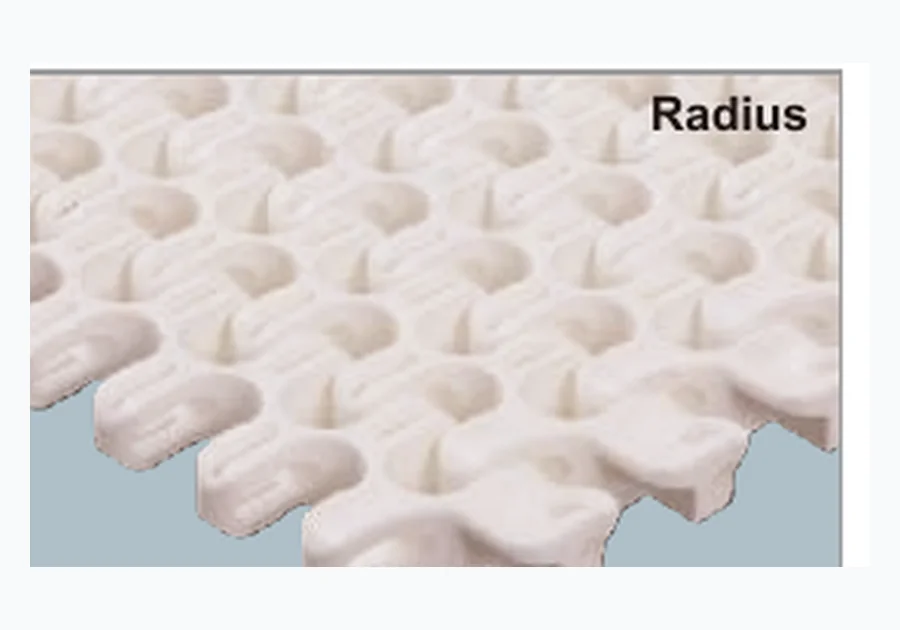 25 mm Pitch Radius Plastic Modular Belt